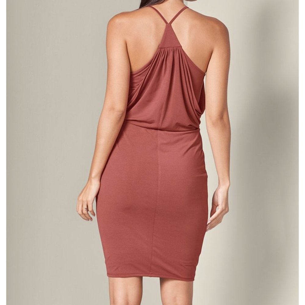Rust mini dress - Picture 2 of 4